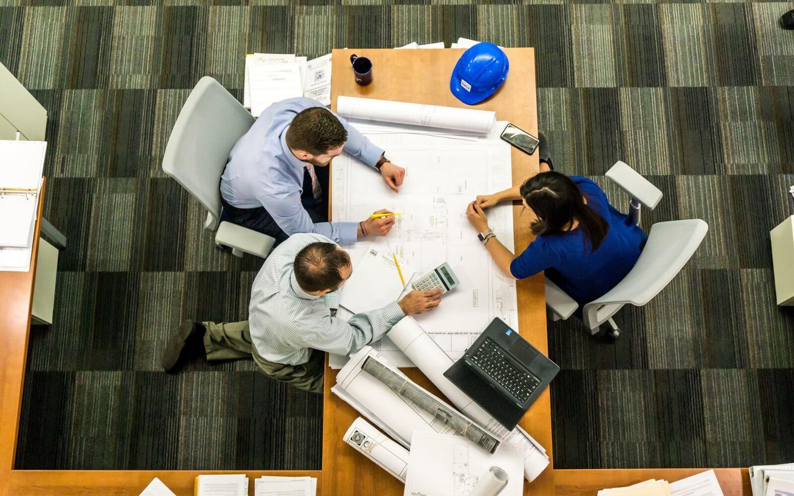 desk board meeting discussion business